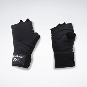 Rękawice Męskie Reebok Combat Hand Wrap Czarne PL 75ICEJV